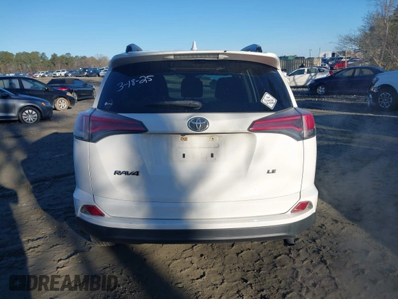 2017 Toyota RAV4 LE with VIN JTMZFREV5HJ701508, listed as a IAAI auction lot 41854606 with 175,000 mi miles and . Bid and sale history available at DreamBid. Image 16.