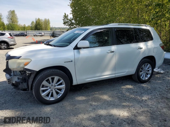 2009 Toyota Highlander Limited with VIN JTEEW44A592036150, listed as a Copart auction lot 54588385 with 171,786 mi miles and Salvage title. Bid and sale history available at DreamBid. Image 1.