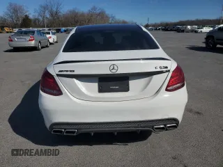 2016 Mercedes-Benz C 63 S AMG with VIN 55SWF8HB9GU130172, listed as a Copart auction lot 46509785 with Not provided miles and Salvage title. Bid and sale history available at DreamBid. Image 6.