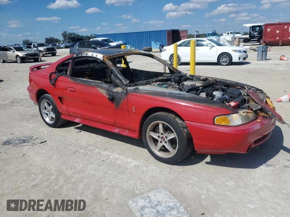 1997 Ford Mustang Cobra with VIN 1FALP47V8VF187337, listed as a Copart auction lot 52354265 with 0 mi miles and Non Repairable. Bid and sale history available at carsss.com. Image 4.