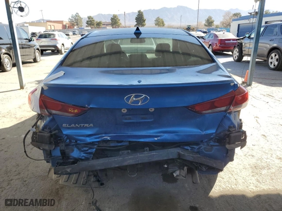 2018 Hyundai Elantra SEL with VIN 5NPD84LF9JH281382, listed as a Copart auction lot 43614285 with 85,143 mi miles and Salvage Title. Bid and sale history available at carsss.com. Image 6.