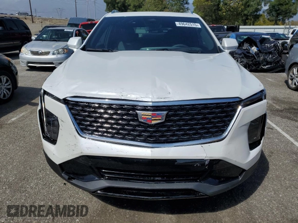 2025 Cadillac XT4 FWD Premium Luxury with VIN 1GYFZCR45SF120216, listed as a Copart auction lot 49642515 with Not provided miles and Salvage title. Bid and sale history available at DreamBid. Image 5.