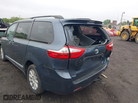 2017 Toyota Sienna XLE with VIN 5TDDZ3DC2HS171807, listed as a IAAI auction lot 42225873 with 105,588 mi miles and . Bid and sale history available at DreamBid. Image 6.