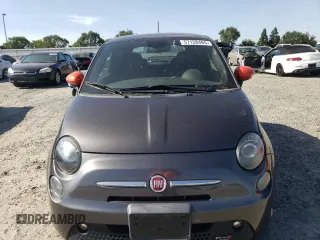 2015 FIAT 500e with VIN 3C3CFFGE8FT709825, listed as a Copart auction lot 57128465 with 38,608 mi miles and Clean title. Bid and sale history available at DreamBid. Image 5.