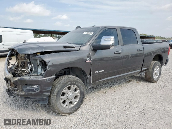 2024 Ram 2500 Laramie with VIN 3C6UR5FL9RG355268, listed as a Copart auction lot 55489735 with 33,207 mi miles and Salvage title. Bid and sale history available at DreamBid. Image 1.