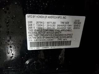 2020 Acura MDX Technology with VIN 5J8YD4H0XLL025351, listed as a Copart auction lot 48873715 with 105,748 mi miles and Salvage title. Bid and sale history available at DreamBid. Image 15.