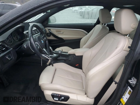 2017 BMW 4 Series 430i with VIN WBA4R7C55HK895635, listed as a Copart auction lot 82909364 with 73,788 mi miles and Salvage Title. Bid and sale history available at DreamBid. Image 7.
