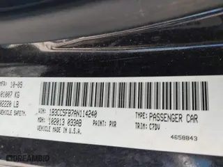 2010 Dodge Avenger R/T with VIN 1B3CC5FB7AN114240, listed as a IAAI auction lot 41694017 with 210,609 mi miles. Bid and sale history available at carsss.com. Image 9.