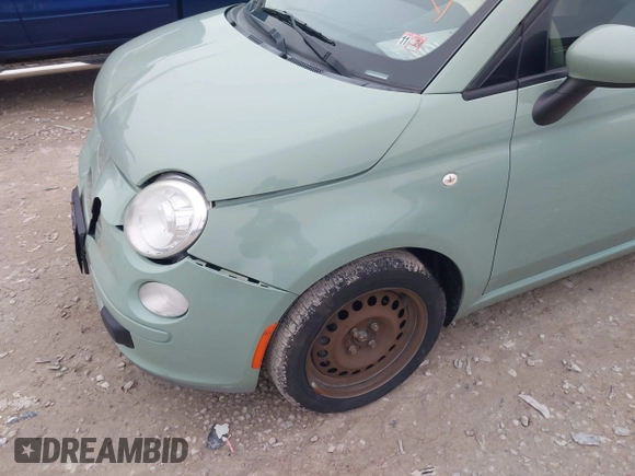 2013 FIAT 500 Pop with VIN 3C3CFFAR4DT749733, listed as a IAAI auction lot 42012326 with 110,712 mi miles. Bid and sale history available at carsss.com. Image 12.