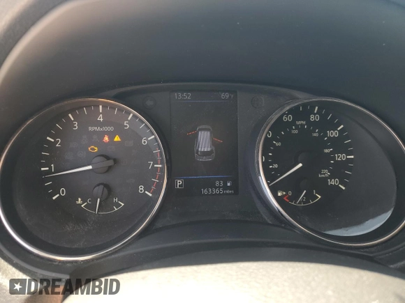 2018 Nissan Rogue SV with VIN KNMAT2MV4JP591164, listed as a Copart auction lot 50126705 with 163,365 mi miles and Salvage Title. Bid and sale history available at carsss.com. Image 9.