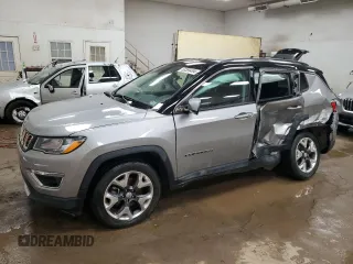 2020 Jeep Compass Limited with VIN 3C4NJDCB1LT208970, listed as a Copart auction lot 83399494 with 33,668 mi miles and Non Repairable. Bid and sale history available at carsss.com. Image 1.