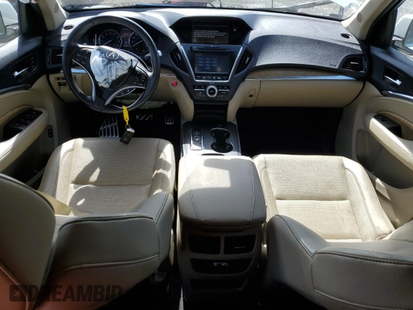 2019 Acura MDX Sport Hybrid w/Technology Pkg with VIN 5J8YD7H52KL001962, listed as a Copart auction lot 76631754 with 43,169 mi miles and Salvage Title. Bid and sale history available at carsss.com. Image 8.