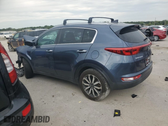 2017 Kia Sportage EX with VIN KNDPN3AC9H7237647, listed as a Copart auction lot 66037414 with 61,901 mi miles and Salvage Title. Bid and sale history available at carsss.com. Image 2.