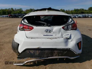 2019 Hyundai Veloster Turbo R-Spec with VIN KMHTH6AB0KU013864, listed as a Copart auction lot 69713173 with 60,523 mi miles. Bid and sale history available at carsss.com. Image 6.
