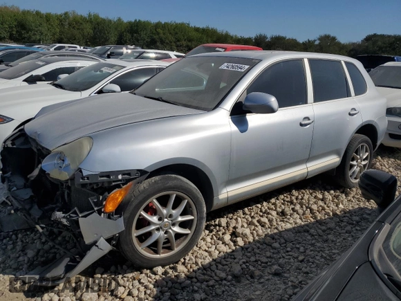 2004 Porsche Cayenne Turbo with VIN WP1AC29P74LA91195, listed as a Copart auction lot 74260594 with 110,729 mi miles and Salvage title. Bid and sale history available at DreamBid. Image 1.