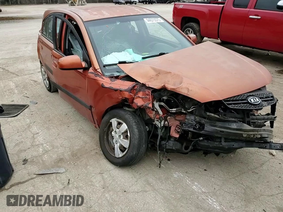 2009 Kia Rio LX with VIN KNADE243196548504, listed as a Copart auction lot 44073375 with 0 mi miles and Salvage Title. Bid and sale history available at carsss.com. Image 11.