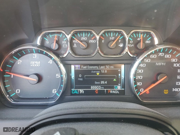 2018 Chevrolet Tahoe LT with VIN 1GNSKBKC1JR107925, listed as a Copart auction lot 45535485 with 89,903 mi miles and Salvage Title. Bid and sale history available at carsss.com. Image 9.