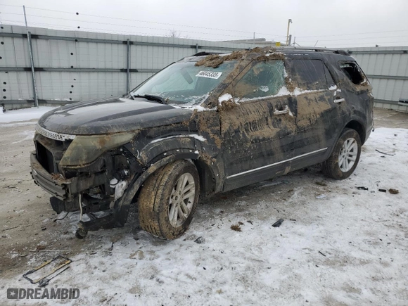 2015 Ford Explorer XLT with VIN 1FM5K8D81FGA17027, listed as a Copart auction lot 46045335 with 140,636 mi miles and Salvage Title. Bid and sale history available at carsss.com. Image 1.