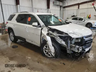 2018 Chevrolet Traverse LT Cloth with VIN 1GNERGKW3JJ251149, listed as a Copart auction lot 43180715 with 57,595 mi miles and Clean Title. Bid and sale history available at carsss.com. Image 4.