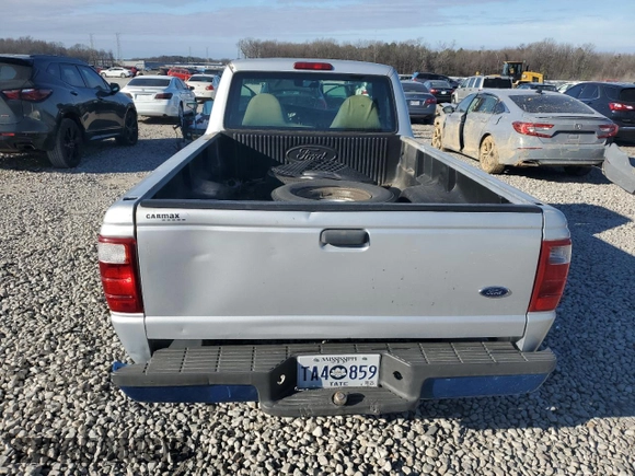 2002 Ford Ranger XL with VIN 1FTYR10U22PB67455, listed as a Copart auction lot 87448414 with 289,428 mi miles and Salvage Title. Bid and sale history available at carsss.com. Image 6.