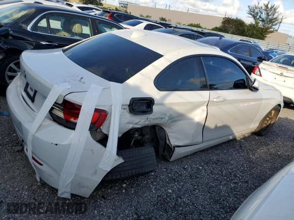 2015 BMW 2 Series 228i with VIN WBA1F5C52FV256575, listed as a Copart auction lot 88515575 with 127,012 mi miles and Salvage Title. Bid and sale history available at carsss.com. Image 3.