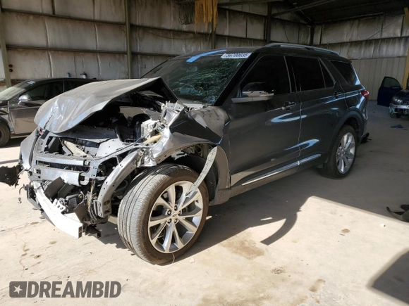 2023 Ford Explorer Platinum with VIN 1FM5K8HC3PGA15926, listed as a Copart auction lot 56700035 with 17,516 mi miles and Salvage title. Bid and sale history available at DreamBid. Image 1.