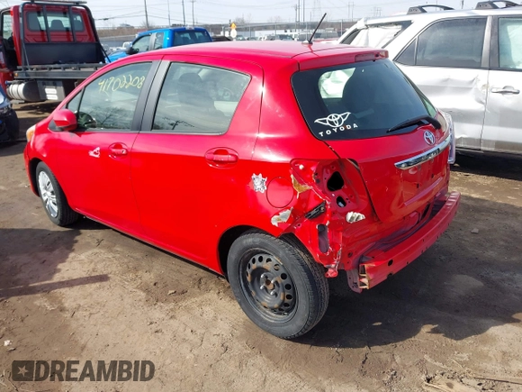 2013 Toyota Yaris L with VIN JTDKTUD35DD560686, listed as a IAAI auction lot 41702208 with 142,174 mi miles. Bid and sale history available at carsss.com. Image 3.