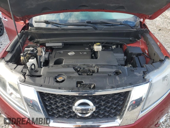 2016 Nissan Pathfinder SV z VIN 5N1AR2MM2GC629668, wystawiony jako Copart lot #52418695 z przebiegiem Nie podano mil oraz Szkoda całkowita • Salvage title. Historia ofert i sprzedaży dostępna na DreamBid. Obrazek 12.