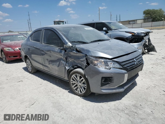 2022 Mitsubishi Mirage G4 ES with VIN ML32FUFJ8NHF08083, listed as a Copart auction lot 62842563 with 8,788 mi miles. Bid and sale history available at carsss.com. Image 4.