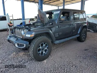 2019 Jeep Wrangler Unlimited Sahara with VIN 1C4HJXENXKW617130, listed as a Copart auction lot 47091255 with Not provided miles and Salvage title. Bid and sale history available at DreamBid. Image 1.