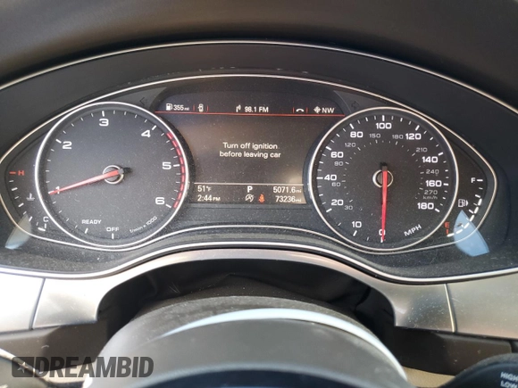 2016 Audi A7 3.0 TDI Premium Plus with VIN WAUWMAFC7GN030810, listed as a Copart auction lot 78931774 with 73,236 mi miles and Salvage Title. Bid and sale history available at carsss.com. Image 9.