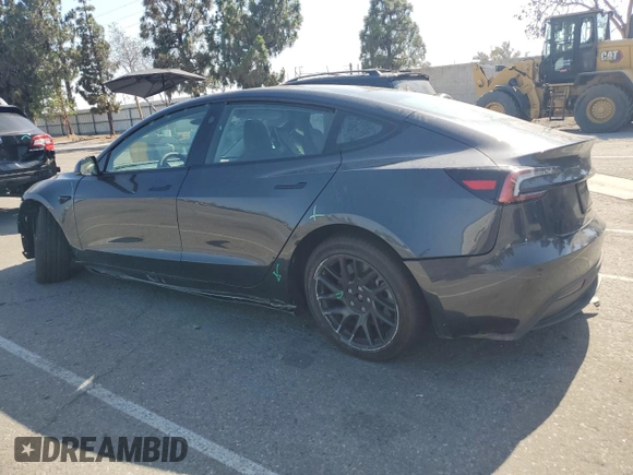 2025 Tesla Model 3 Long Range with VIN 5YJ3E1EA8SF896333, listed as a Copart auction lot 61876445 with 5,690 mi miles and Salvage title. Bid and sale history available at DreamBid. Image 2.