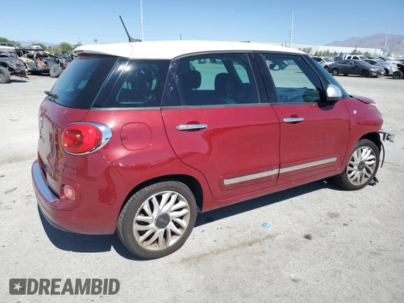 2015 FIAT 500L Lounge with VIN ZFBCFACHXFZ032724, listed as a Copart auction lot 69975824 with 85,663 mi miles and Salvage Title. Bid and sale history available at carsss.com. Image 3.