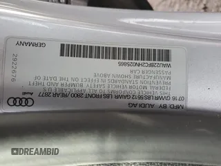 2017 Audi A7 z VIN WAU22BFC2HN025865, wystawiony jako Copart lot #86629704 z przebiegiem 57 434 mil mil oraz Szkoda całkowita • Salvage title. Historia ofert i sprzedaży dostępna na DreamBid. Obrazek 12.