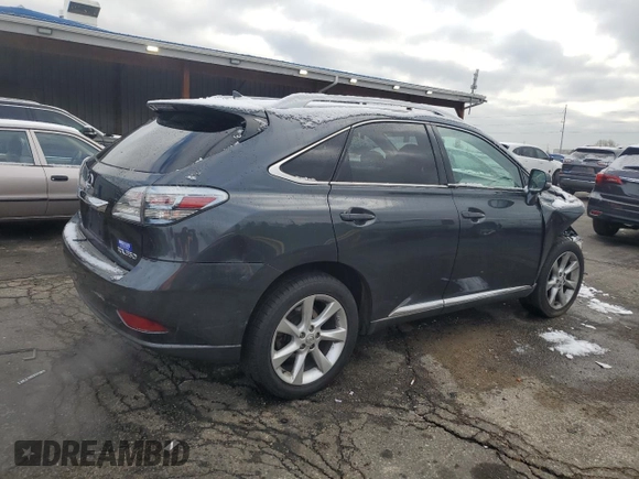 2010 Lexus RX 350 with VIN 2T2BK1BA4AC044469, listed as a Copart auction lot 51912985 with 168,341 mi miles and Salvage Title. Bid and sale history available at carsss.com. Image 3.