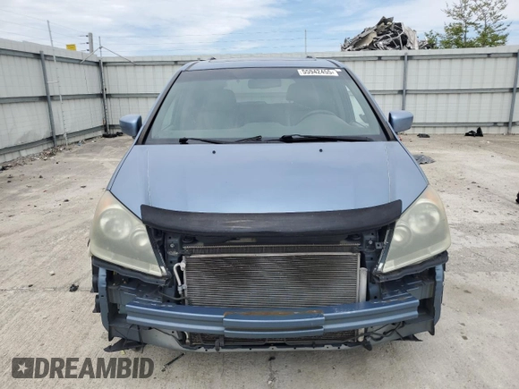 2008 Honda Odyssey EX-L z VIN 5FNRL38718B062201, wystawiony jako Copart lot #55942455 z przebiegiem 215 272 mil mil oraz Szkoda całkowita • Salvage title. Historia ofert i sprzedaży dostępna na DreamBid. Obrazek 5.