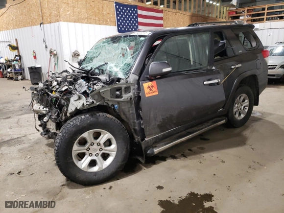2012 Toyota 4Runner SR5 with VIN JTEBU5JR3C5099357, listed as a Copart auction lot 43453555 with 0 mi miles and Salvage Title. Bid and sale history available at carsss.com. Image 1.
