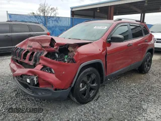 2016 Jeep Cherokee Sport with VIN 1C4PJLAS4GW329112, listed as a Copart auction lot 89201565 with 163,854 mi miles and Salvage Title. Bid and sale history available at carsss.com. Image 1.