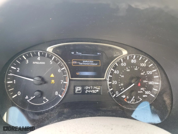 2013 Nissan Altima 2.5 SL with VIN 1N4AL3APXDC233077, listed as a Copart auction lot 44717535 with 134,714 mi miles and Salvage Title. Bid and sale history available at carsss.com. Image 9.