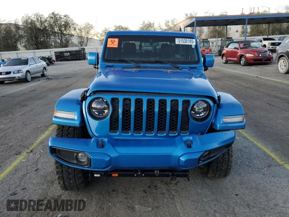 2023 Jeep Gladiator High Altitude with VIN 1C6HJTFG4PL562991, listed as a Copart auction lot 51530185 with 4,878 mi miles and Salvage title. Bid and sale history available at DreamBid. Image 5.
