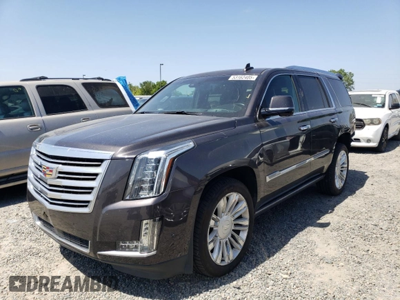 2017 Cadillac Escalade Platinum z VIN 1GYS4DKJ4HR127555, wystawiony jako Copart lot #53162405 z przebiegiem 119 934 mil mil oraz Szkoda całkowita • Salvage title. Historia ofert i sprzedaży dostępna na DreamBid. Obrazek 1.