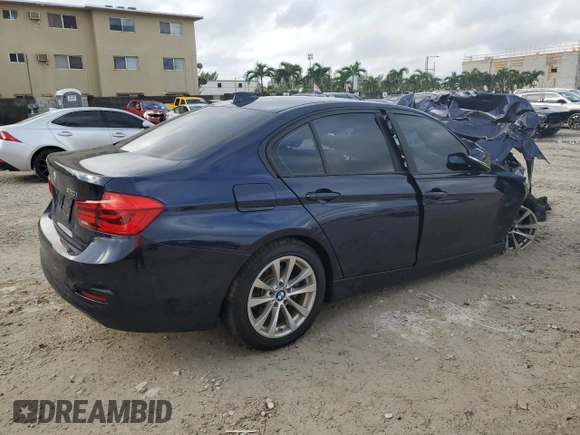 2017 BMW 3 Series 320i with VIN WBA8E1G37HNU18934, listed as a Copart auction lot 78614524 with 63,445 mi miles and Non Repairable. Bid and sale history available at DreamBid. Image 3.