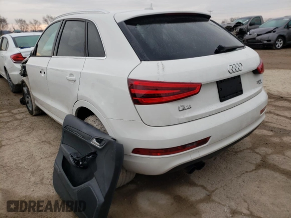 2015 Audi Q3 2.0T Premium Plus with VIN WA1EFCFS3FR000975, listed as a Copart auction lot 69499682 with 93,061 mi miles. Bid and sale history available at carsss.com. Image 2.