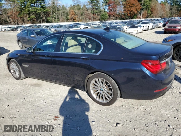 2014 BMW 7 Series 750i xDrive with VIN WBAYB6C55ED224806, listed as a Copart auction lot 79200434 with 167,826 mi miles and Clean Title. Bid and sale history available at carsss.com. Image 2.