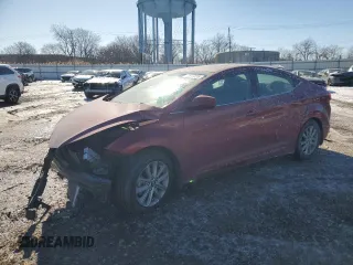 2015 Hyundai Elantra SE with VIN 5NPDH4AEXFH599318, listed as a Copart auction lot 57313595 with 13,248 mi miles and Salvage title. Bid and sale history available at DreamBid. Image 1.