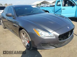 2016 Maserati Quattroporte S with VIN ZAM56RPA3G1190979, listed as a IAAI auction lot 41545600 with 63,024 mi miles. Bid and sale history available at carsss.com. Image 1.