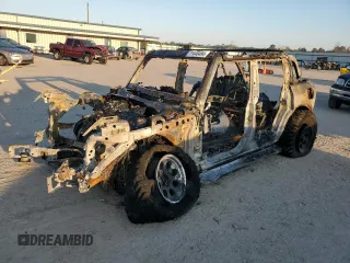 2021 Ford Bronco with VIN 1FMDE5DH0MLB02737, listed as a Copart auction lot 77446494 with 0 mi miles and Salvage Title. Bid and sale history available at carsss.com. Image 1.