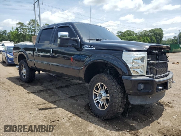 2013 Ford F-250 XL with VIN 1FT7W2BT1DEB69825, listed as a Copart auction lot 60262245 with 132,596 mi miles and Salvage title. Bid and sale history available at DreamBid. Image 4.