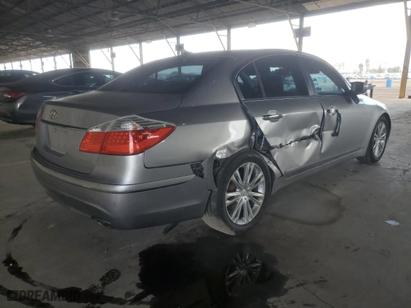 2009 Hyundai Genesis with VIN KMHGC46F19U038086, listed as a Copart auction lot 50217425 with 146,395 mi miles and Salvage Title. Bid and sale history available at carsss.com. Image 3.