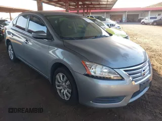 2014 Nissan Sentra S with VIN 3N1AB7AP7EL683282, listed as a IAAI auction lot 42035110 with 90,400 mi miles and . Bid and sale history available at DreamBid. Image 1.